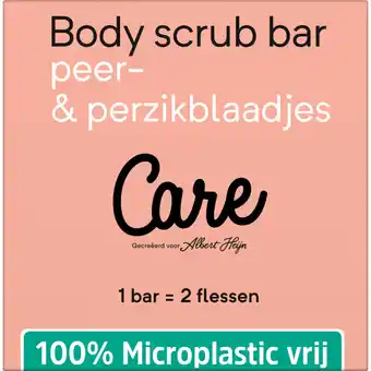Albert Heijn Care Body scrub bar peer & perzik aanbieding