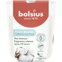 Albert Heijn Bolsius True scents geurglas fresh cotton 8cm aanbieding