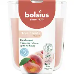 Albert Heijn Bolsius True scents geurglas peach aanbieding