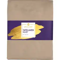 Albert Heijn AH Excellent Tafellaken velvet goud 140x241cm aanbieding