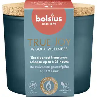 Albert Heijn Bolsius Geurglas true joy woody wellness aanbieding