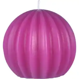 Albert Heijn AH Excellent Vormkaars rond ribbel roze aanbieding