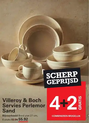 Sligro Villeroy & boch servies perlemor sand aanbieding