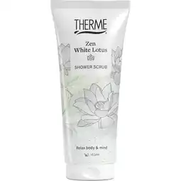 Albert Heijn Therme Zen white lotus rice shower scrub aanbieding