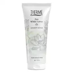 Albert Heijn Therme Zen white lotus rice shower scrub aanbieding