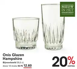 Sligro Onis glazen hampshire aanbieding
