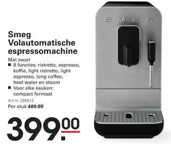 Sligro Smeg volautomatische espressomachine aanbieding