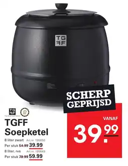 Sligro Tgff soepketel aanbieding