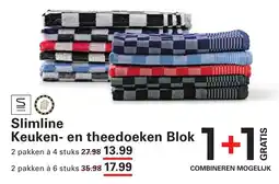 Sligro Slimline keuken en theedoeken blok aanbieding