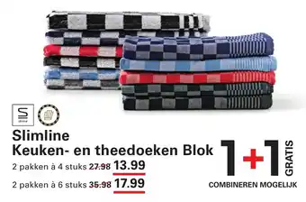Sligro Slimline keuken en theedoeken blok aanbieding