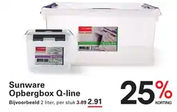 Sligro Sunware opbergbox q line aanbieding