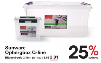 Sligro Sunware opbergbox q line aanbieding
