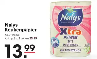 Sligro Nalys keukenpapier aanbieding