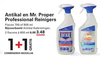 Sligro Antikal en mr proper professional reinigers aanbieding