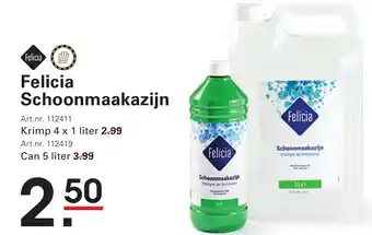 Sligro Felicia schoonmaakazijn aanbieding