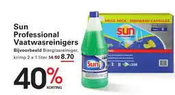 Sligro Sun professional vaatwasreinigers aanbieding