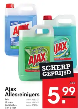 Sligro Ajax allesreinigers aanbieding