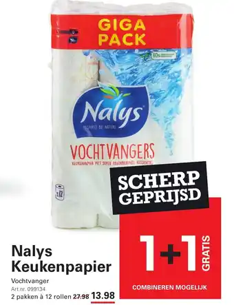 Sligro Nalys keukenpapier aanbieding