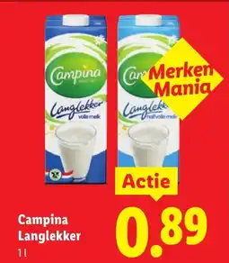Lidl Campina langlekker aanbieding