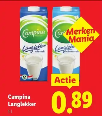 Lidl Campina langlekker aanbieding
