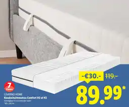 Lidl Koudschuimmatras comfort h2 of h3 aanbieding