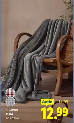 Lidl Livarno plaid aanbieding