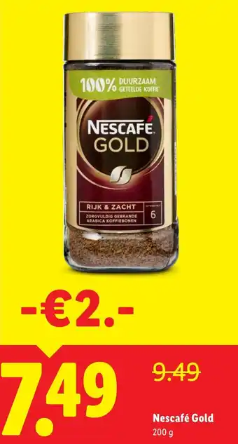 Lidl Nescafé gold aanbieding