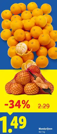 Lidl Mandarijnen aanbieding