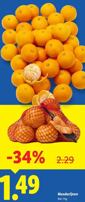Lidl Mandarijnen aanbieding