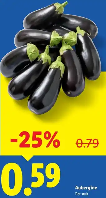 Lidl Aubergine aanbieding