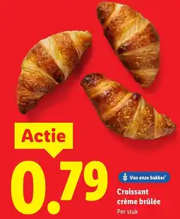 Lidl Croissant crème brûlée aanbieding