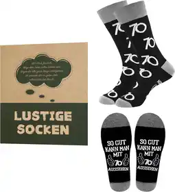 Amazon Effeet Verjaardagssokken heren 43-46 katoen, grappig cadeau voor mannen verjaardag aanbieding