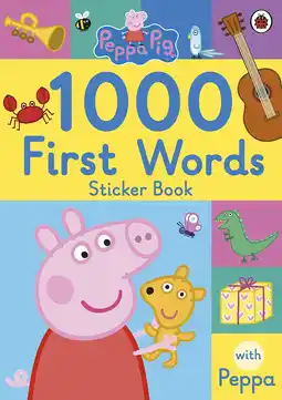 Amazon Peppa Pig: 1000 First Words Sticker Book aanbieding