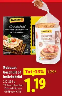 Lidl Robuust beschuit of Knäckebröd aanbieding