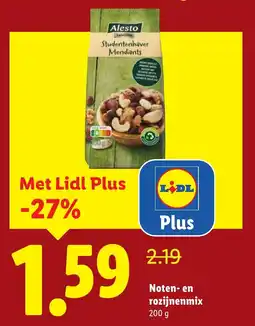Lidl Noten en rozijnenmix aanbieding