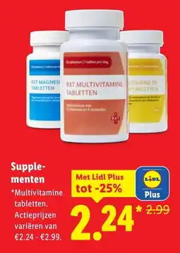 Lidl Supplementen aanbieding