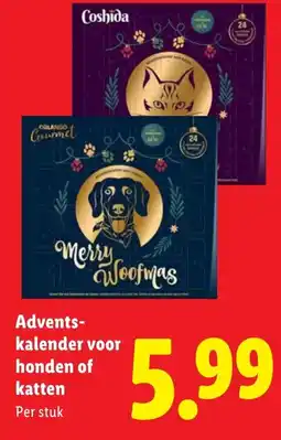 Lidl Advents- kalender voor honden of katten aanbieding