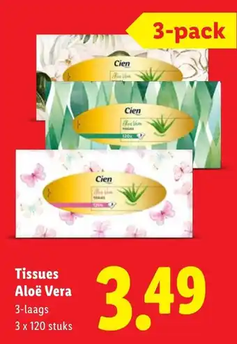 Lidl Tissues Aloë Vera aanbieding