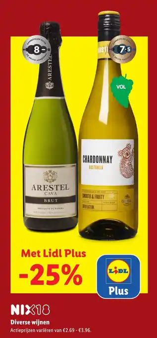 Lidl Diverse wijnen aanbieding