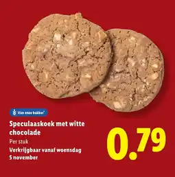 Lidl Speculaaskoek met witte chocolade aanbieding