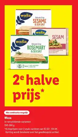 Lidl Wasa In verschillende varianten aanbieding