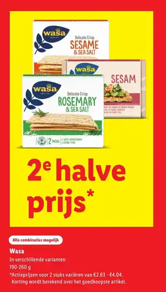 Lidl Wasa In verschillende varianten aanbieding