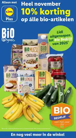 Lidl Op álle bio artikelen aanbieding
