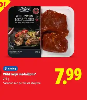 Lidl Wild zwijn medaillons aanbieding