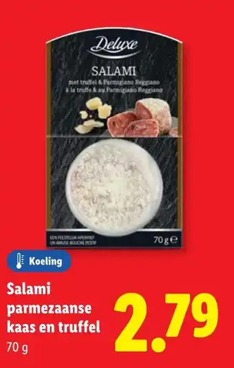 Lidl Salami parmezaanse kaas en truffel aanbieding