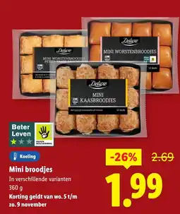 Lidl Mini broodjes aanbieding