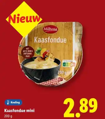 Lidl Kaasfondue mini aanbieding