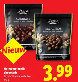 Lidl Noten met melk chocolade aanbieding