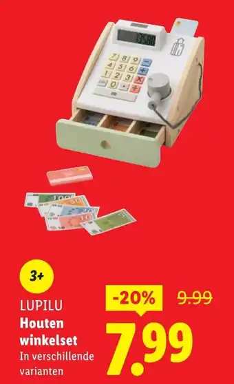 Lidl LUPILU Houten winkelset aanbieding
