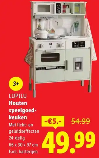 Lidl LUPILU Houten speelgoed keuken aanbieding